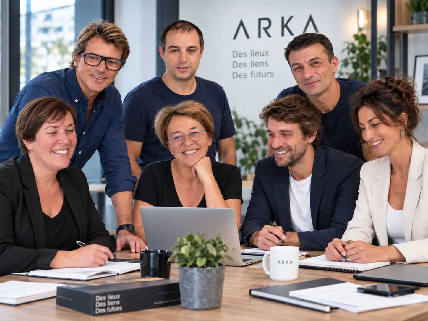 L’équipe ARKA IA réunie dans ses locaux à Vannes
